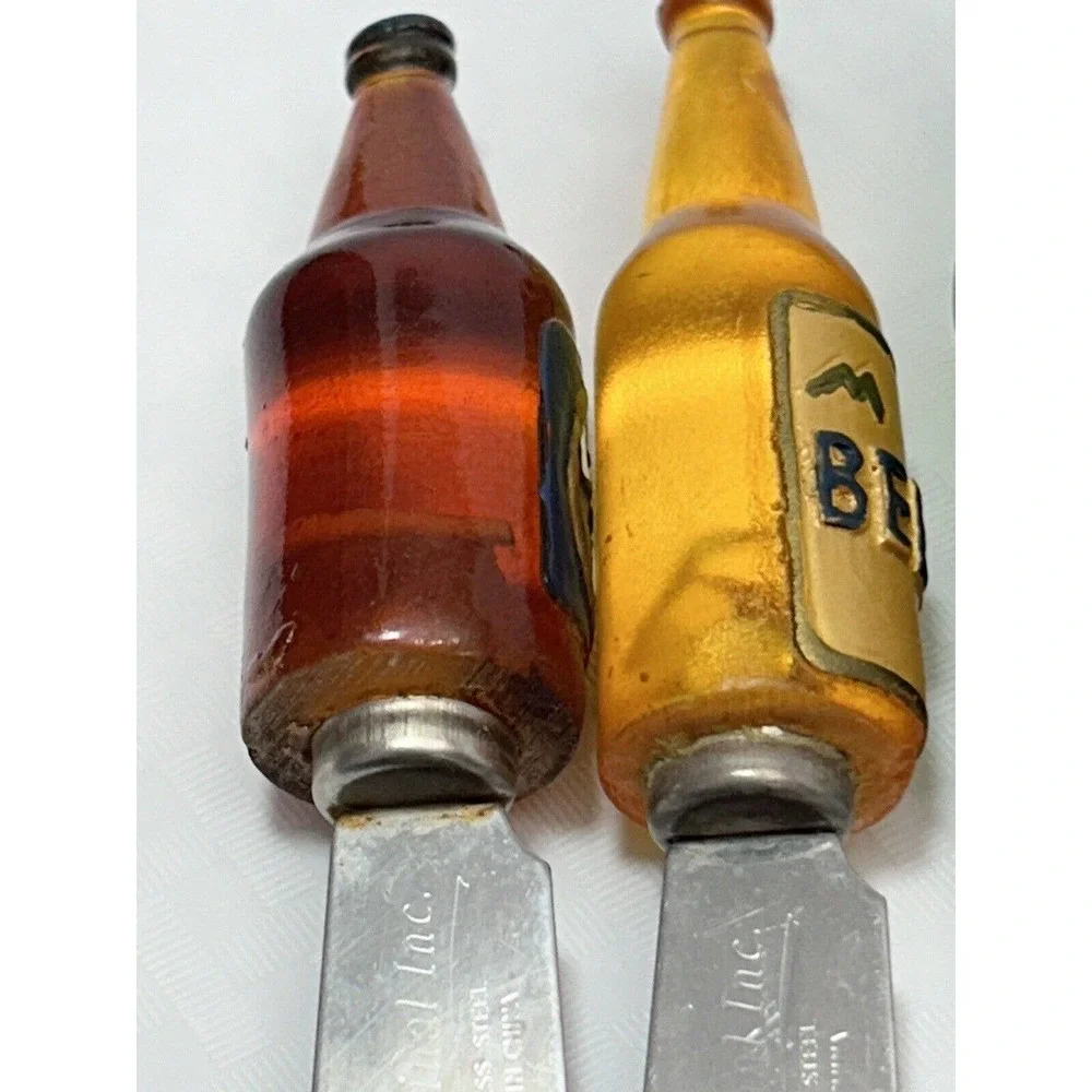 Cardinal Inc‎ - Miniature Ice-Cold Beer Bucket with Bottle Pate/Cheese Spreaders